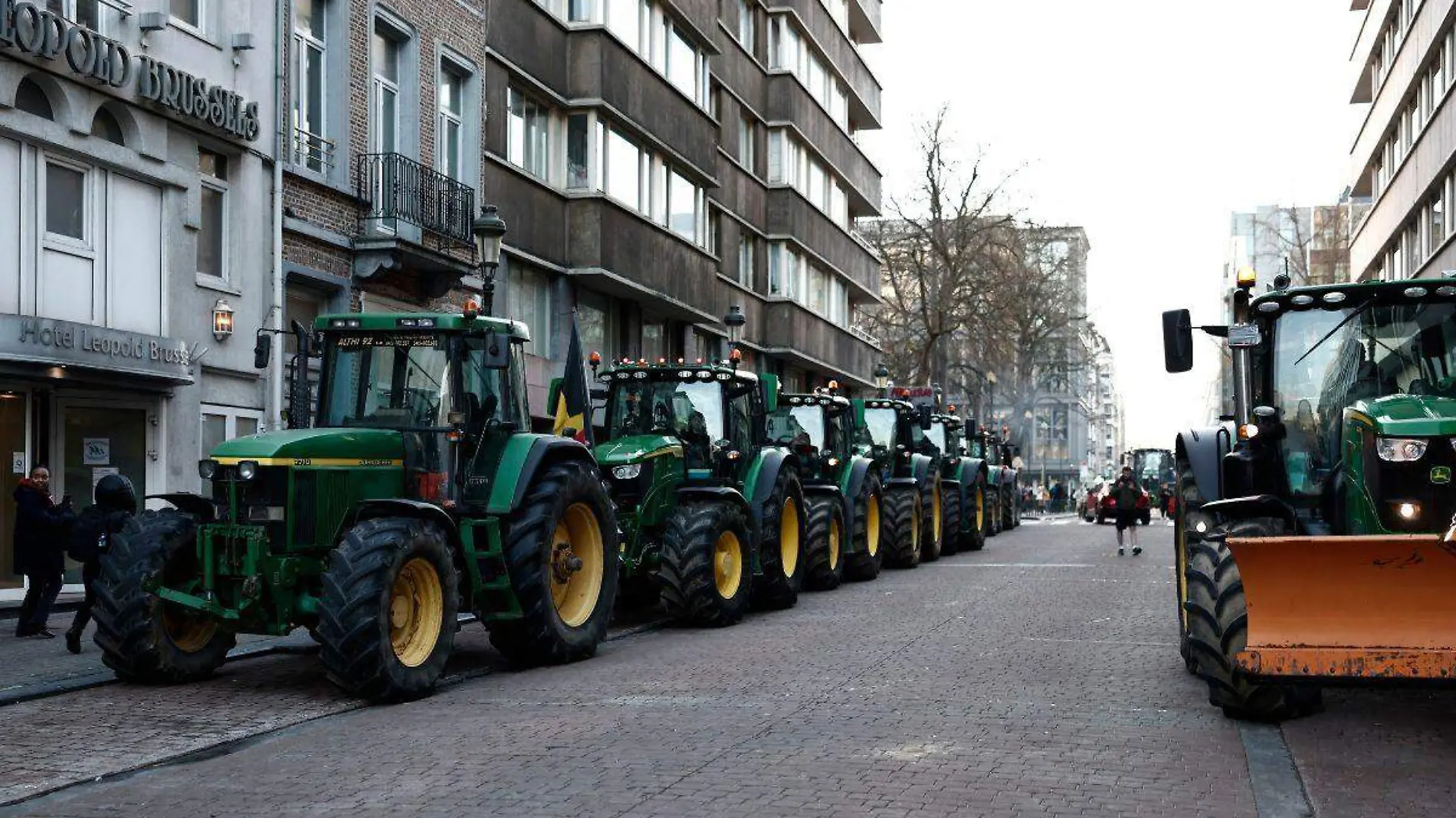 Protesta agricultores en Bruselas